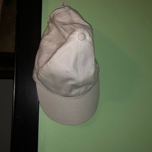 white baseball cap
